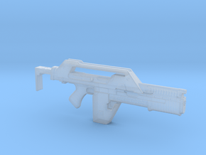 pulse rifle in 1:6 scale in Clear Ultra Fine Detail Plastic