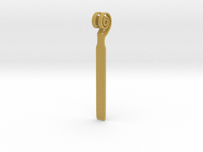 Bookmark with a twist. in Tan Fine Detail Plastic