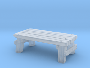 Wooden Table in Clear Ultra Fine Detail Plastic