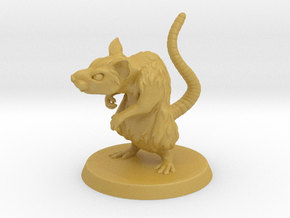 Giant Rat Miniature in Tan Fine Detail Plastic