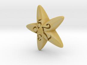 Starfish d10 in Tan Fine Detail Plastic