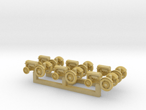 (1:220) Tractors in Tan Fine Detail Plastic