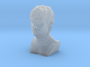 Lennon Bust at 40mm in Clear Ultra Fine Detail Plastic