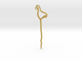 Early - Hair Pin - Ancient Roots in Tan Fine Detail Plastic