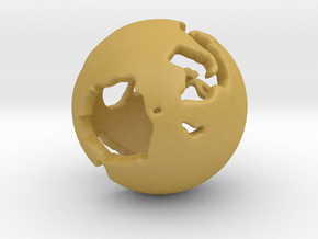 One River - Ornament - Earth Works in Tan Fine Detail Plastic