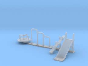 Playground in 1:87 H0 scale in Clear Ultra Fine Detail Plastic