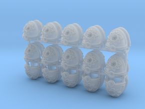 30 Osirine Order Shoulder Pads Type A in Clear Ultra Fine Detail Plastic