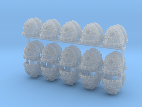 30 Osirine Order Shoulder Pads Type B in Clear Ultra Fine Detail Plastic