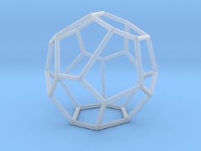 Fullerene with 16 faces, no. 2 in Clear Ultra Fine Detail Plastic
