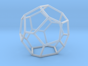 Fullerene with 17 faces, no. 3 in Clear Ultra Fine Detail Plastic
