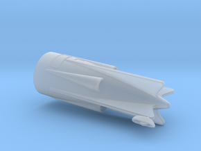 Flash Gordon Ship Part 2 - Tail in Clear Ultra Fine Detail Plastic