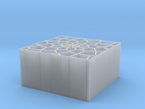 Voronoi organiser in Clear Ultra Fine Detail Plastic
