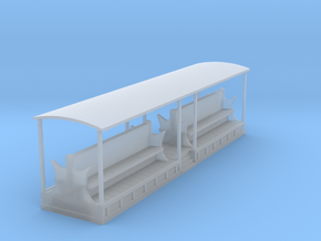 Tramway style coach (full open) in Clear Ultra Fine Detail Plastic