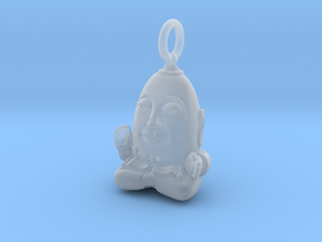 Humpty Dumpty Buddha in Clear Ultra Fine Detail Plastic