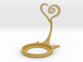 Valentine Spiral Heart in Tan Fine Detail Plastic