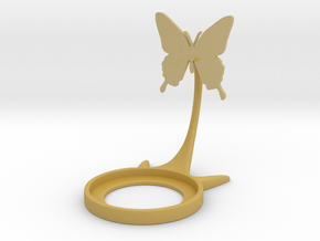 Insect Butterfly in Tan Fine Detail Plastic