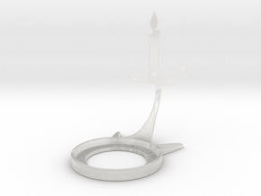 Christmas Candle Thin in Clear Ultra Fine Detail Plastic