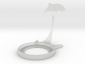 Animal Dolphin in Clear Ultra Fine Detail Plastic
