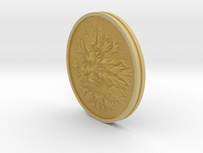 Sutter Buttes Coin in Tan Fine Detail Plastic