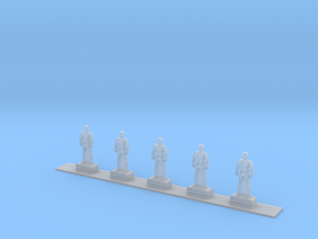 Ranger Key Statues Group (Original Test Model) in Clear Ultra Fine Detail Plastic