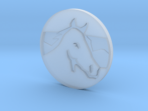 Horse Pendant 2 in Clear Ultra Fine Detail Plastic