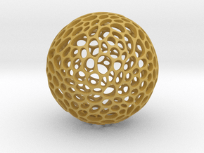 Voronoi sphere in Tan Fine Detail Plastic