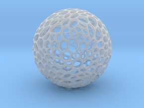 Voronoi sphere in Clear Ultra Fine Detail Plastic