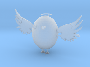 Angel Egg in Clear Ultra Fine Detail Plastic