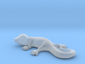 Cute Gecko Keychain in Clear Ultra Fine Detail Plastic