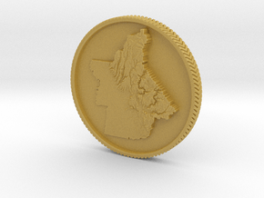 Butte Strong Coin in Tan Fine Detail Plastic