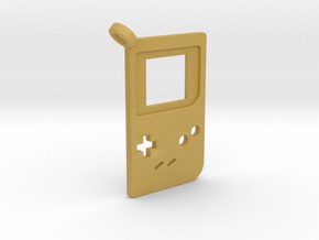 Gameboy Classic Styled Pendant in Tan Fine Detail Plastic