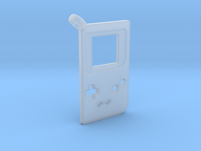 Gameboy Classic Styled Pendant in Clear Ultra Fine Detail Plastic