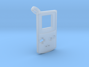 Gameboy Color Styled Pendant in Clear Ultra Fine Detail Plastic