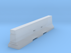Concrete Barrier 1:50 in Clear Ultra Fine Detail Plastic