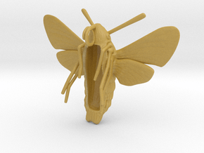 Hummingbird Hawk-Moth Pendant (hollow version) in Tan Fine Detail Plastic