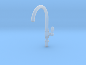 Single Traditional Faucet in Clear Ultra Fine Detail Plastic