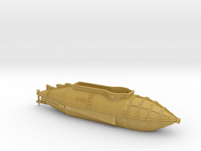Six Flags Nautilus - Flat Bottom Version - Hull On in Tan Fine Detail Plastic