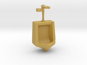 1:18 Scale Urinal with Auto Flush Unit in Tan Fine Detail Plastic