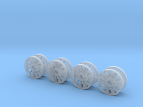 HO Scale Reading T1 Driver Wheel Cores in Clear Ultra Fine Detail Plastic