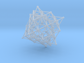 tetrahedron atom array in Clear Ultra Fine Detail Plastic
