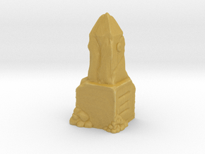 Ancient Dwarven Obelisk (28mm Scale Miniature) in Tan Fine Detail Plastic