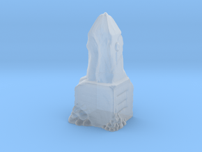 Ancient Dwarven Obelisk (28mm Scale Miniature) in Clear Ultra Fine Detail Plastic