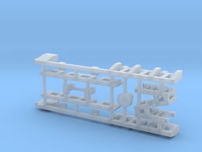 Revised HO Combine trailer Parts tree in Clear Ultra Fine Detail Plastic