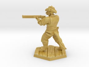 Bull Gunner (28mm Scale Miniature) in Tan Fine Detail Plastic