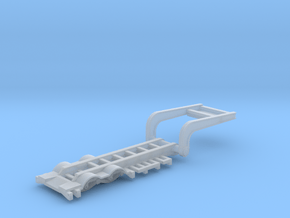 1/64 Scale Folding combine trailer in Clear Ultra Fine Detail Plastic
