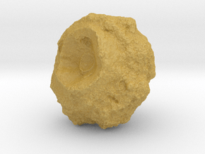 Battle-Scarred Asteroid for 2/6mm Space Battles in Tan Fine Detail Plastic
