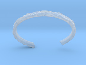 Japanese Pattern Bangle in Clear Ultra Fine Detail Plastic