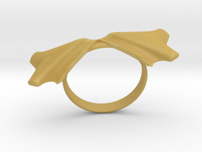Ring-01 in Tan Fine Detail Plastic