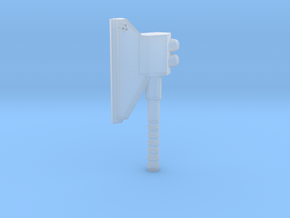 3mm Powered Axe in Clear Ultra Fine Detail Plastic