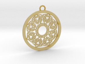 Ornamental pendant no.2 in Tan Fine Detail Plastic